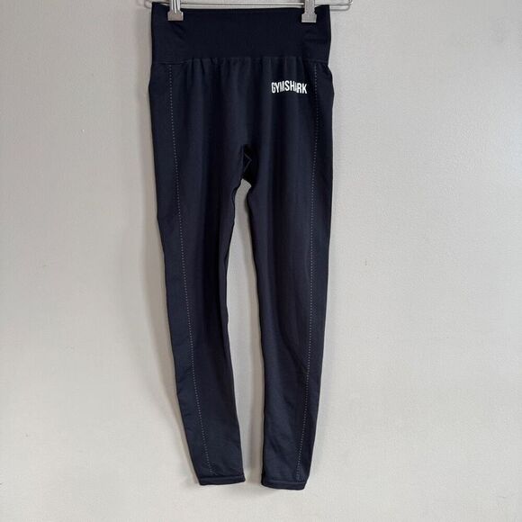 Gymshark Pants - Gymshark Breeze Lightweight Pull On High Rise Seamless Tights Leggings Black siz